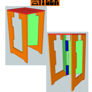 Folding Plywood Stool