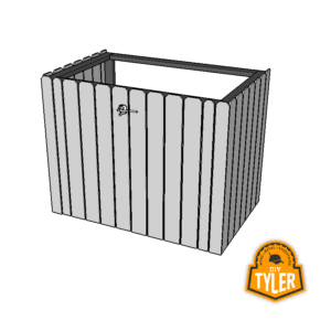 Double Trash Can Hutch